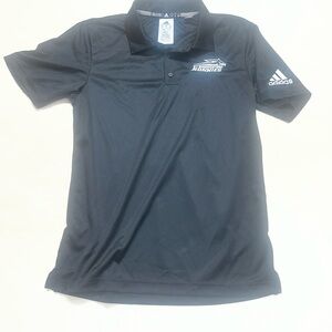 Adidas St. Bonaventure University Bonnies Polo/golf Shirt Black Men’s Small